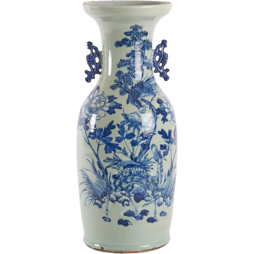 VASO in porcellana con decori a motivo naturalistico (1 of 1)