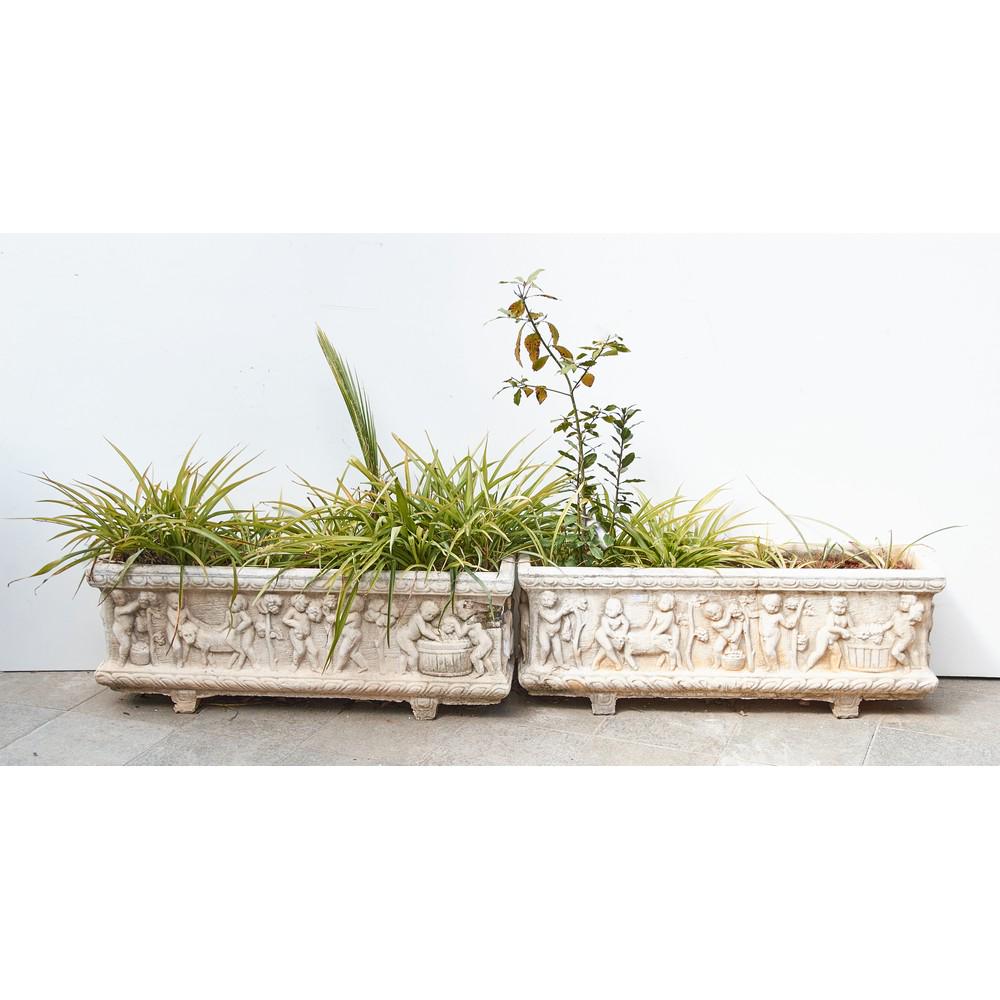 COPPIA PORTAPIANTE in graniglia di forma rettangolare (1 of 1)