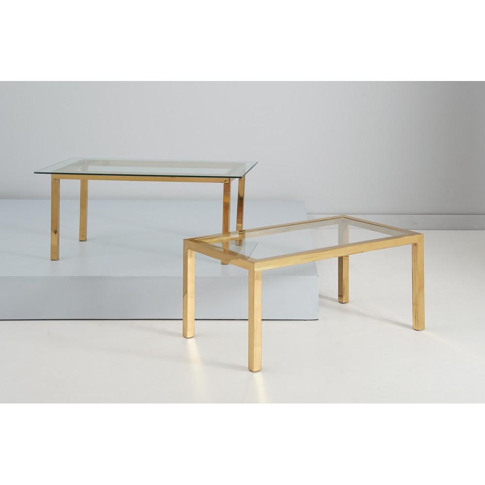 TOMMASO BARBI (Attr.le) Due tavoli bassi in ottone (1 of 1)