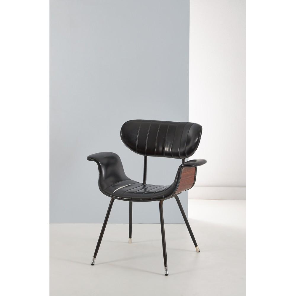 GASTONE RINALDI (Attr.le) Poltrona con struttura in (1 of 1)