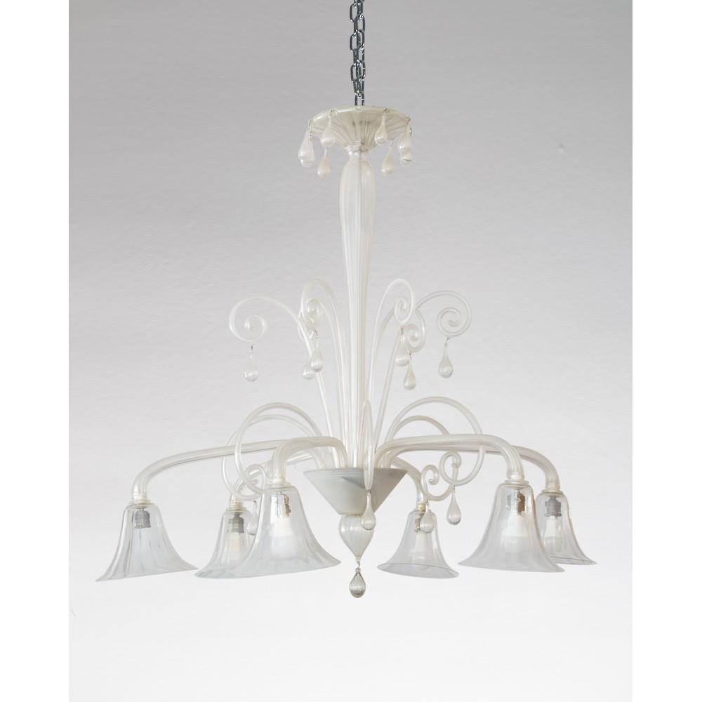 VENINI (Attr.le) Lampadario in vetro di Murano (1 of 1)