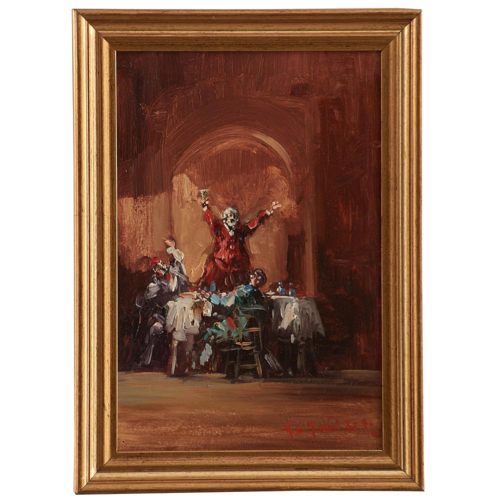 NORBERTO MARTINI Coppia di oli su tavoletta (1 of 2)