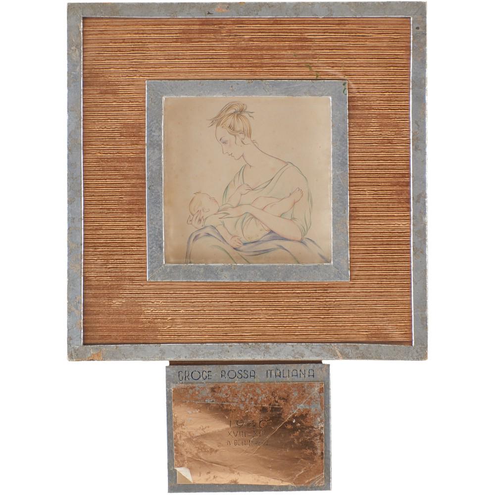 GIO PONTI (Attr.le) Calendario edito per la C.R.I. (1 of 1)