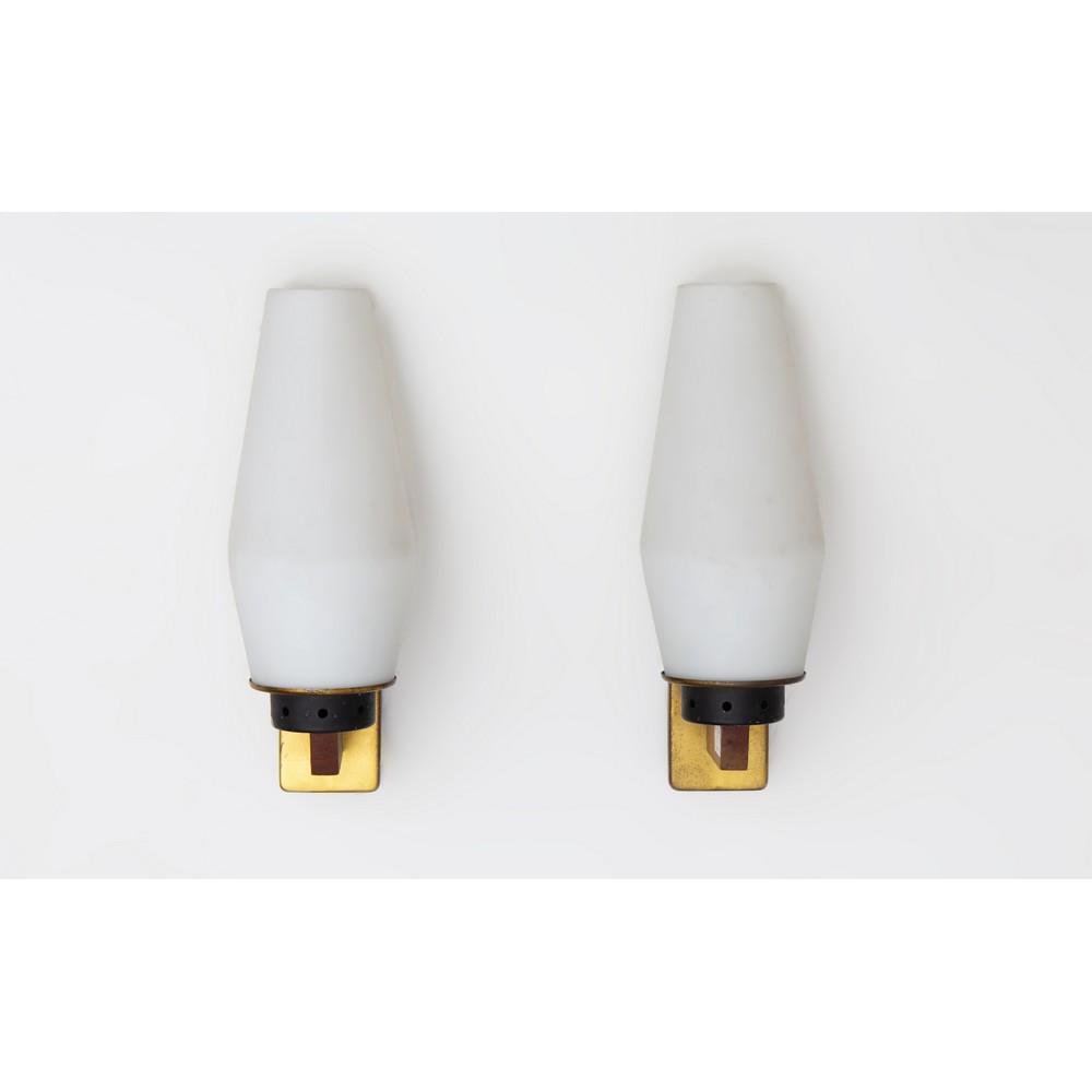 PRODUZIONE ITALIANA 1950 ca. Coppia di lampade da (1 of 1)