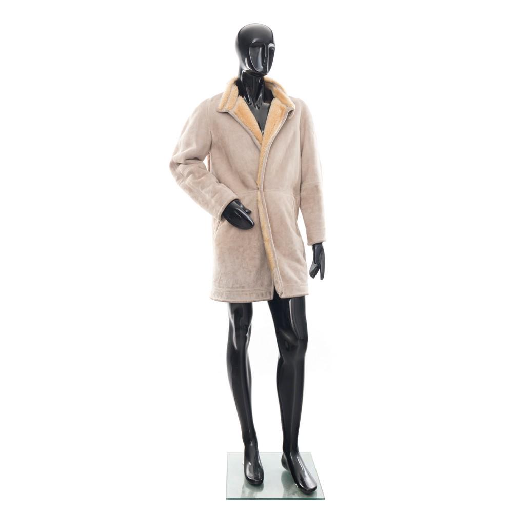 GIANNI VERSACE MONTONE ANNI ’80: GIANNI VERSACE MONTONE ANNI ’80 Cappotto in montone Versace vintage B