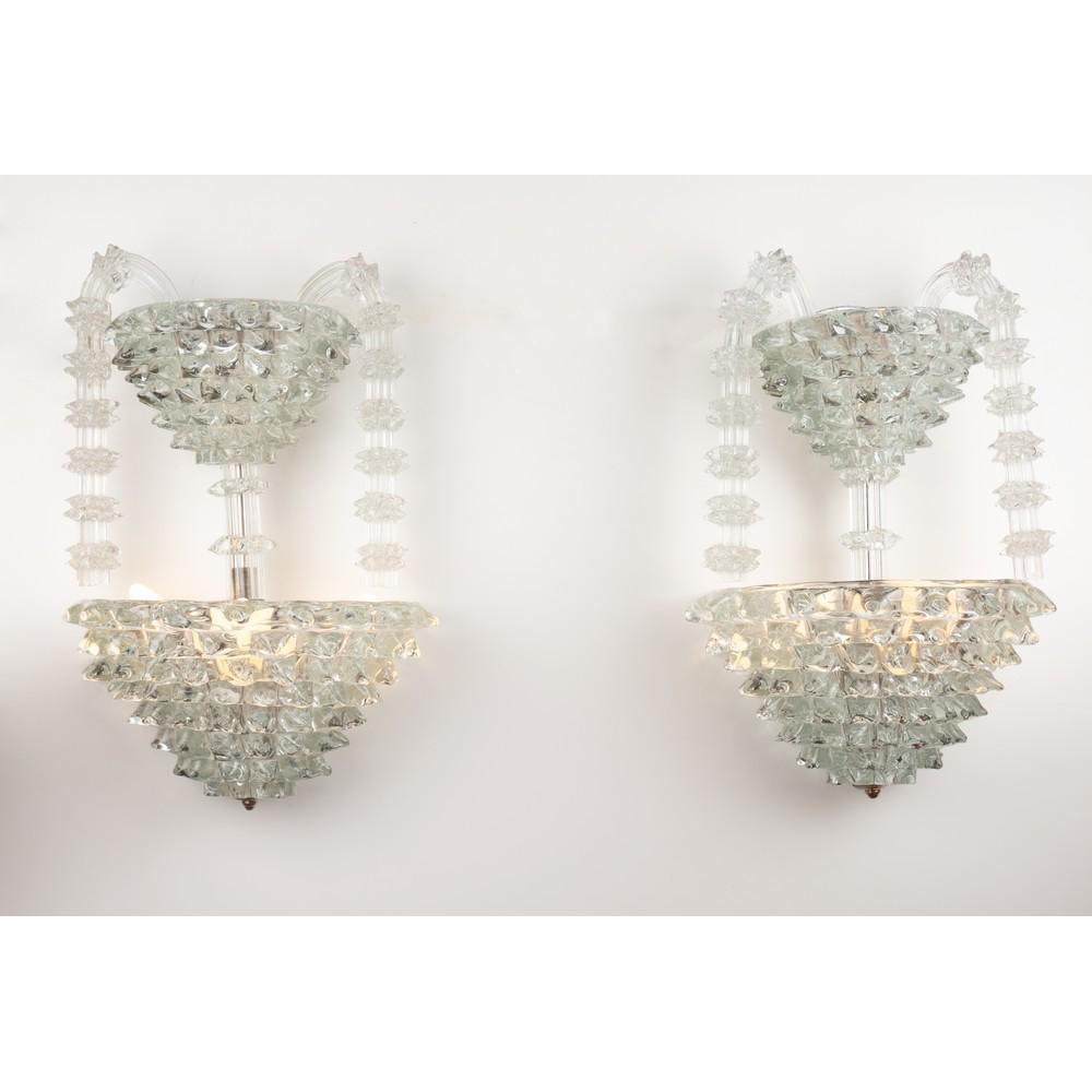 ERCOLE BAROVIER, Rara coppia di lampade da parete (1 of 1)