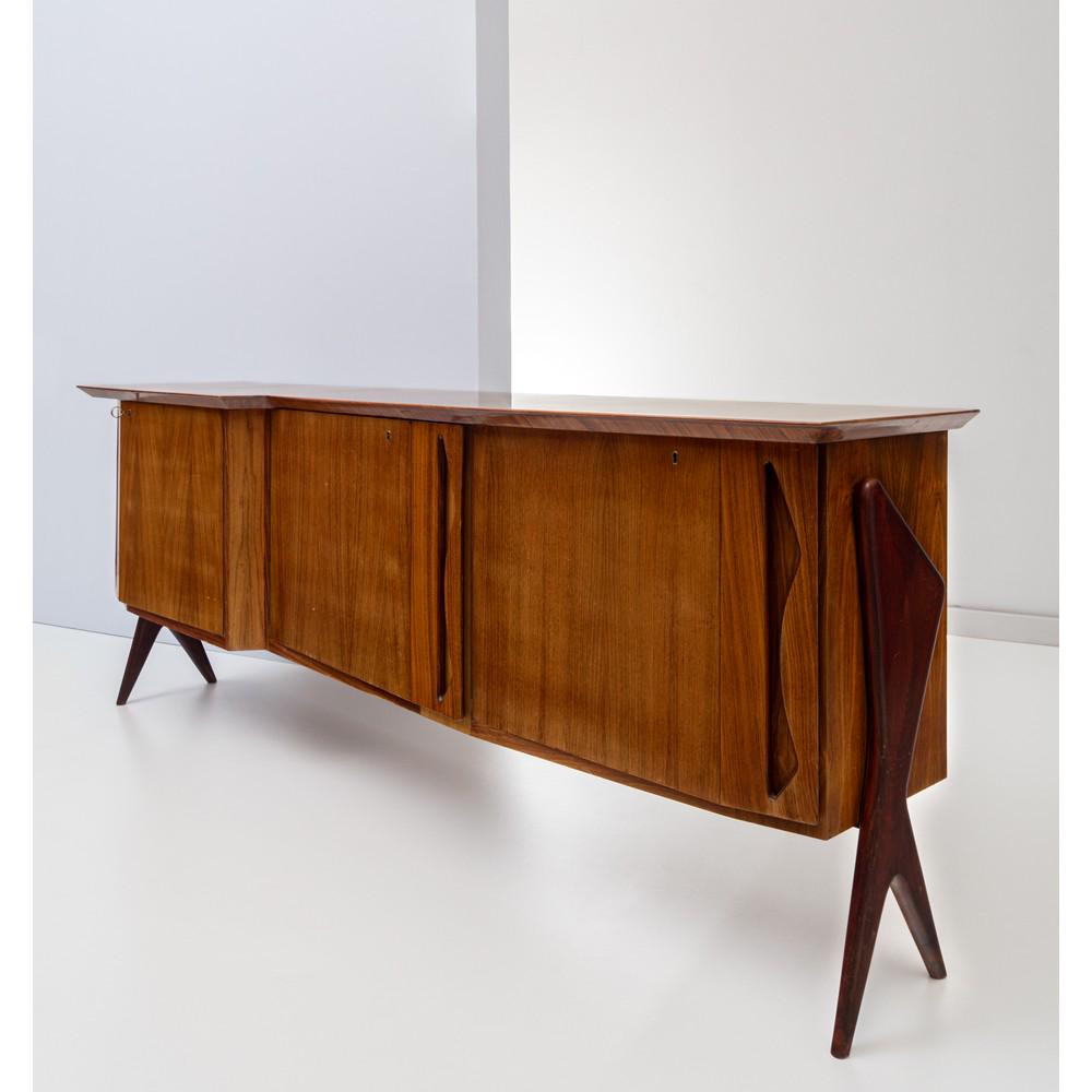 ICO PARISI, Sideboard a scalare in legno (1 of 1)