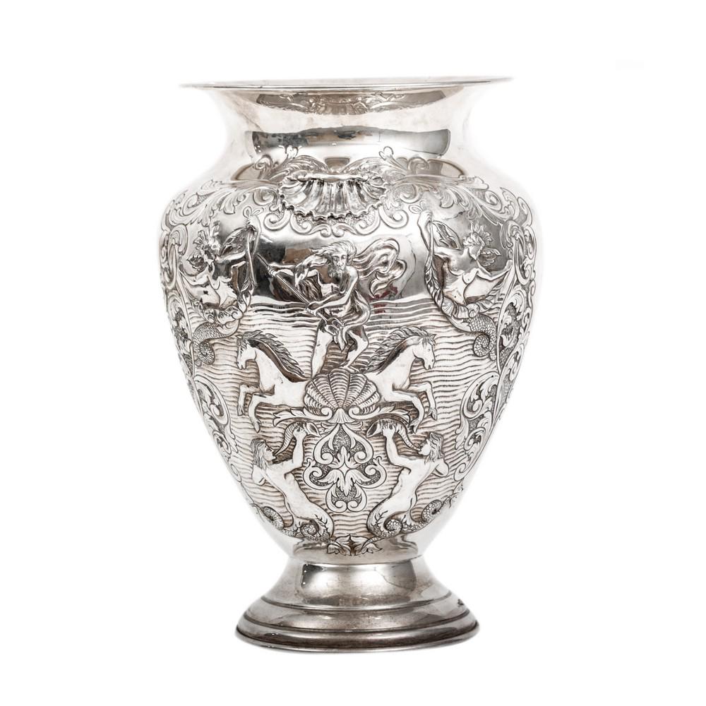 VASO in argento 925 riccamente sbalzato "Scena (1 of 1)