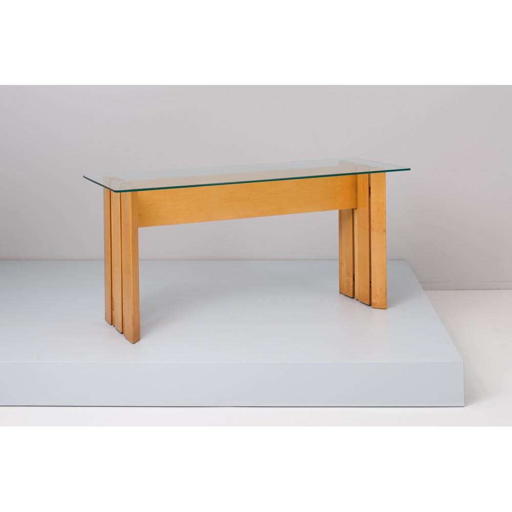 PRODUZIONE ITALIANA 1970 ca., Consolle in acero chiaro (1 of 1)