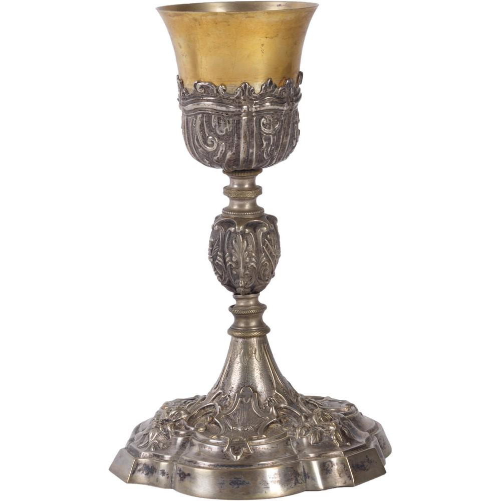 CALICE in argento riccamente sbalzato a mano (1 of 1)