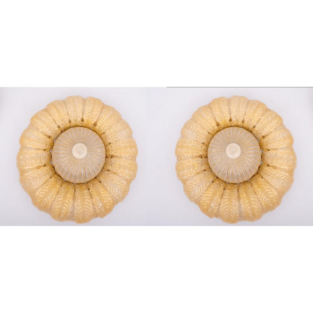 BAROVIER E TOSO (Attr.le), Coppia di lampade da soffitto (1 of 1)