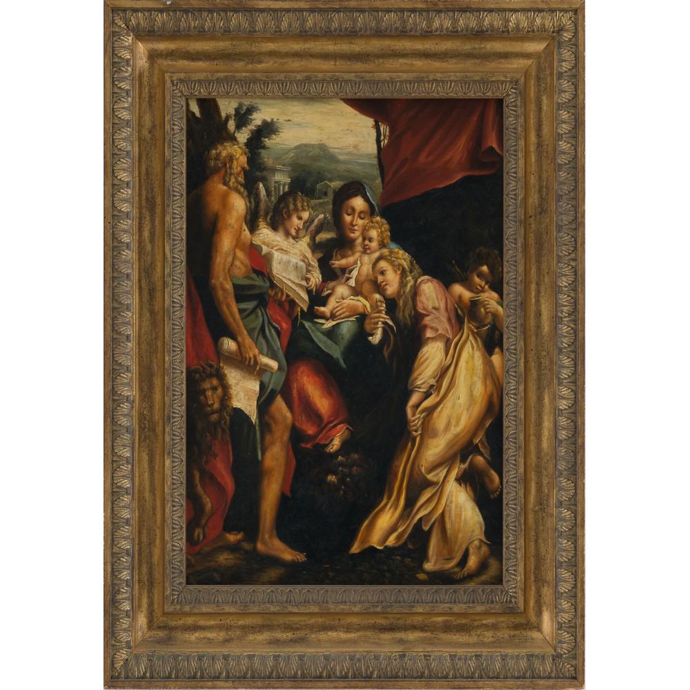 OLIO SU METALLO, Madonna con bambino (1 of 1)