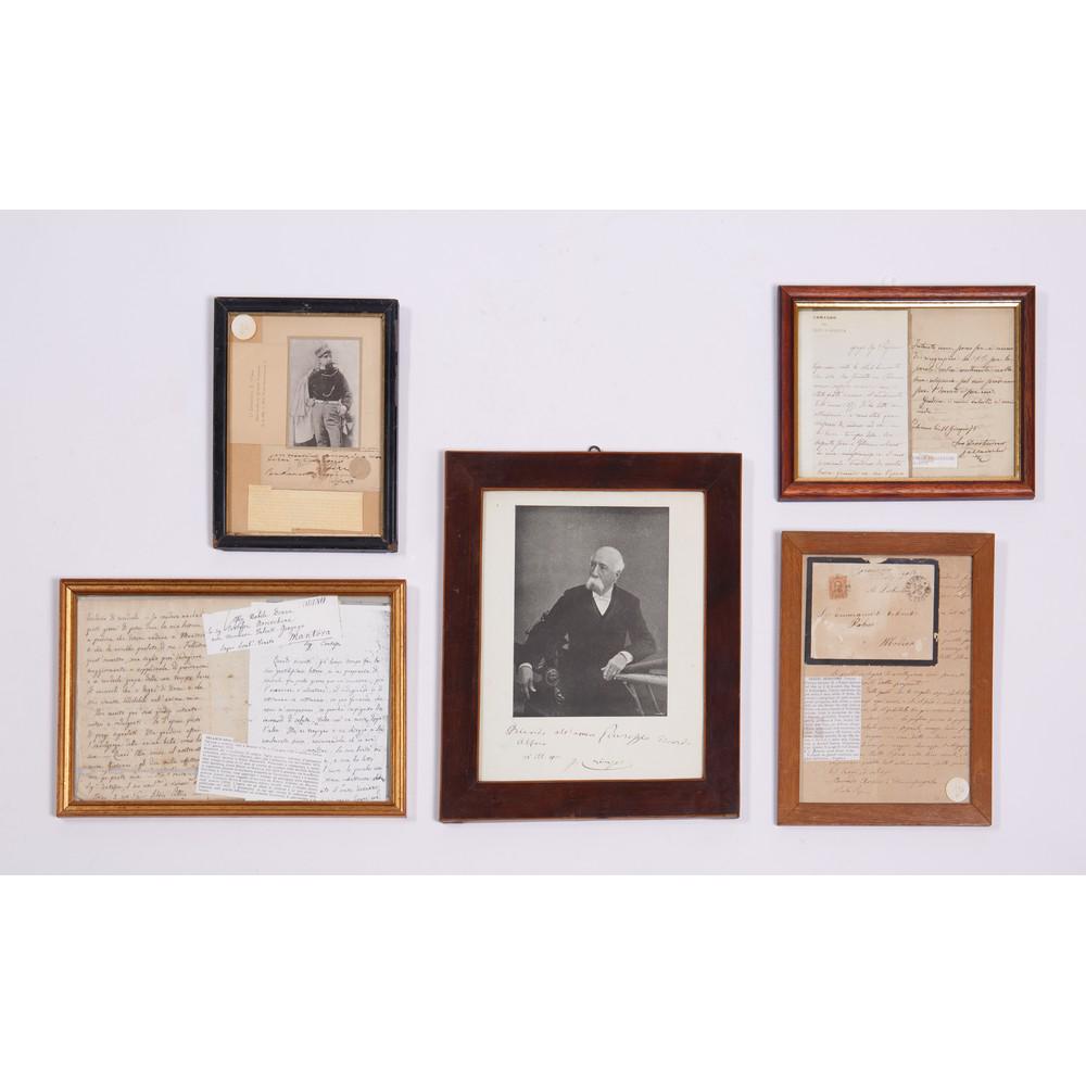 CINQUE AUTOGRAFI DI PERSONAGGI STORICI DEL RISORGIMENTO (1 of 1)
