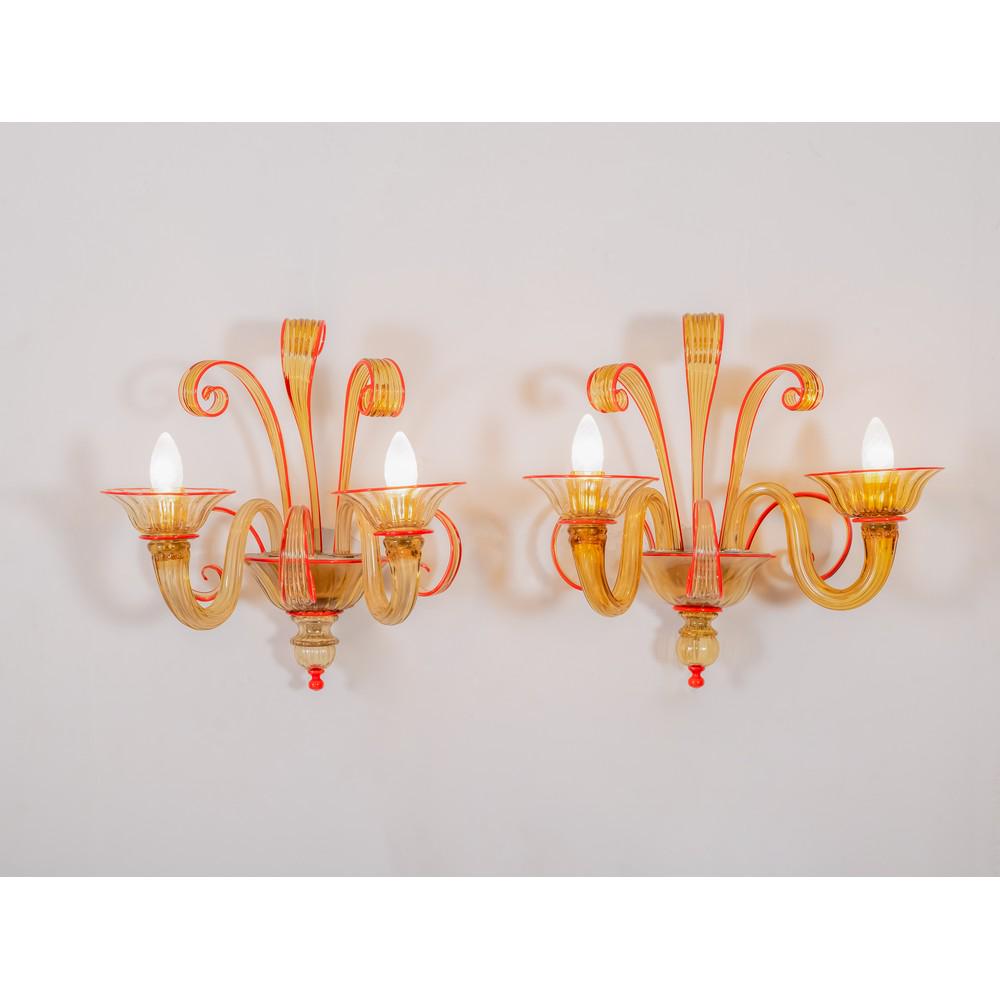 VENINI, Coppia di lampade da parete modello “Albrici 1932” (1 of 2)