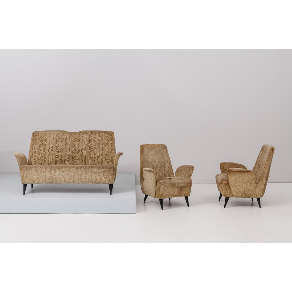NINO ZONCADA (Attr.le), Divano e coppia di poltrone (1 of 1)