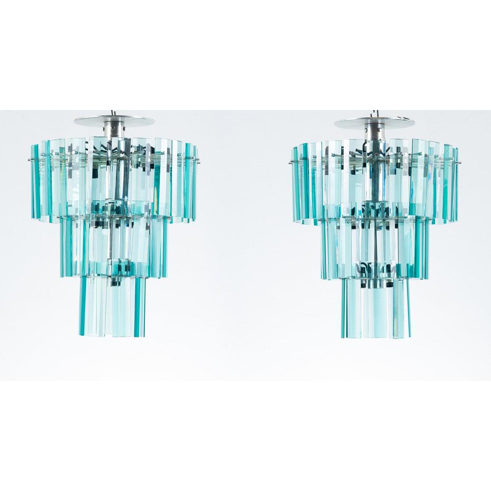 PRODUZIONE ITALIANA 1970 ca., Coppia di lampade a sospensione (1 of 1)