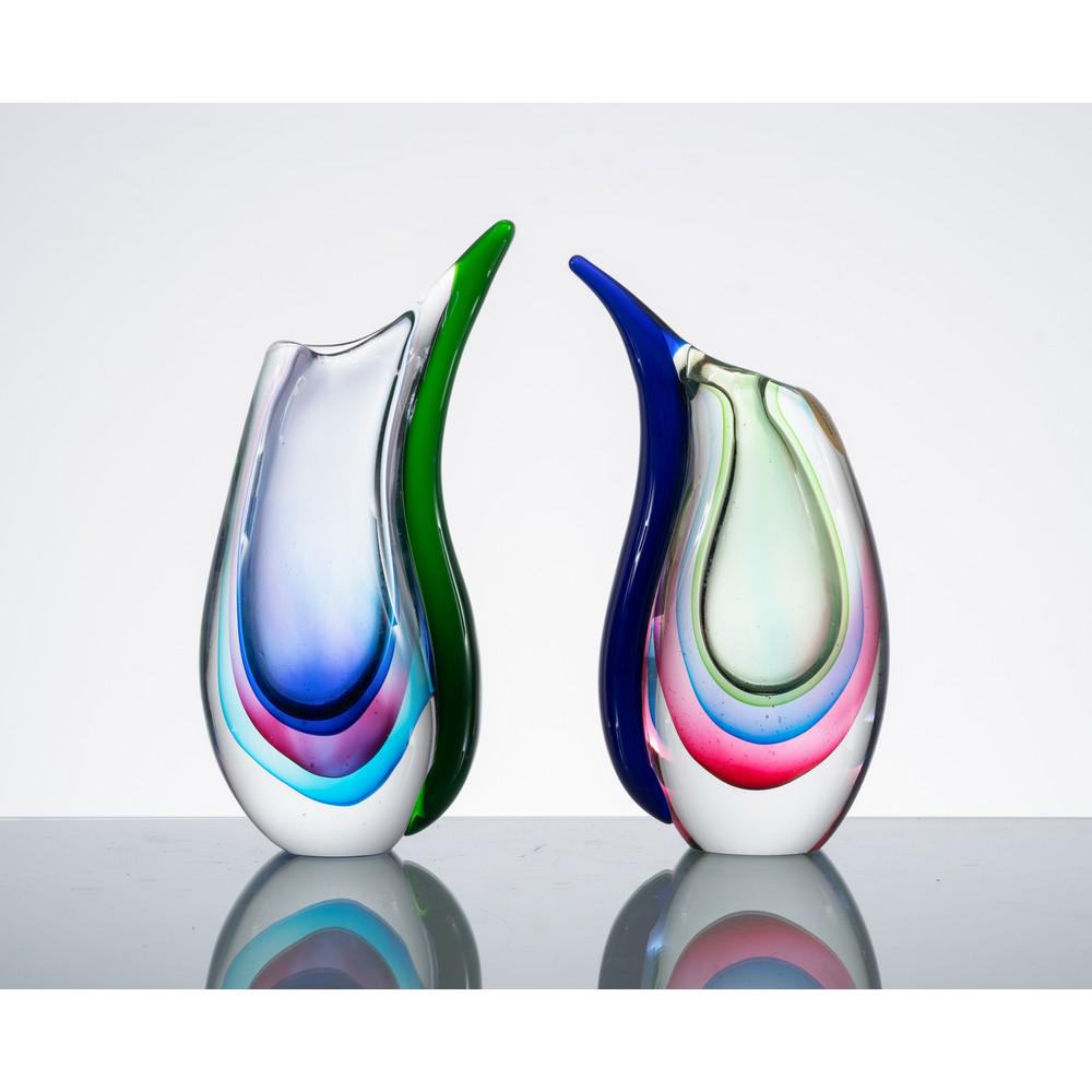 FLAVIO POLI (Attr.le), Due vasi solifleur in vetro (1 of 1)