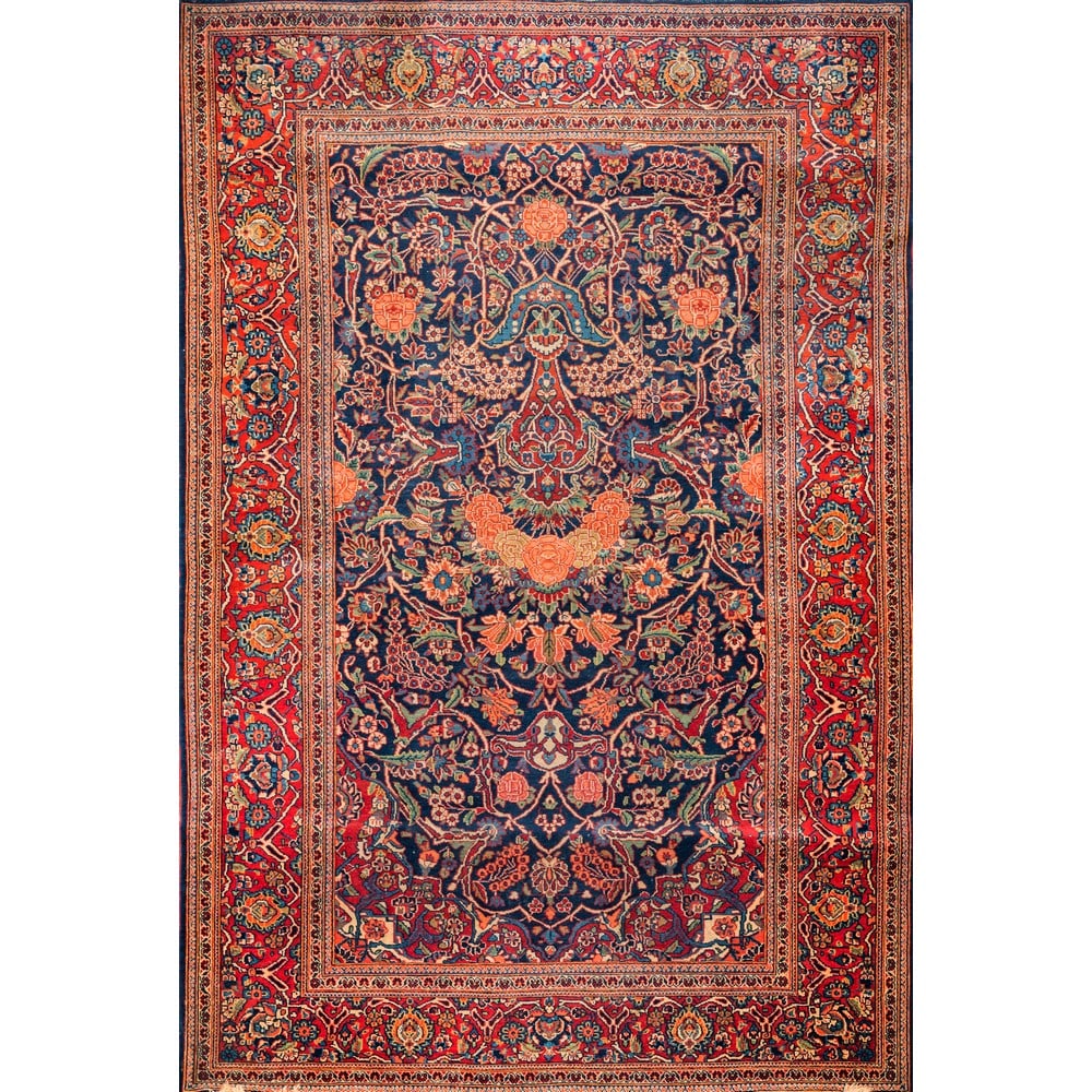 TAPPETO SARUQ: TAPPETO SARUQ trama ed ordito in cotone, vello in lana. Persia prima metà XX secolo. cm 204 x 133.