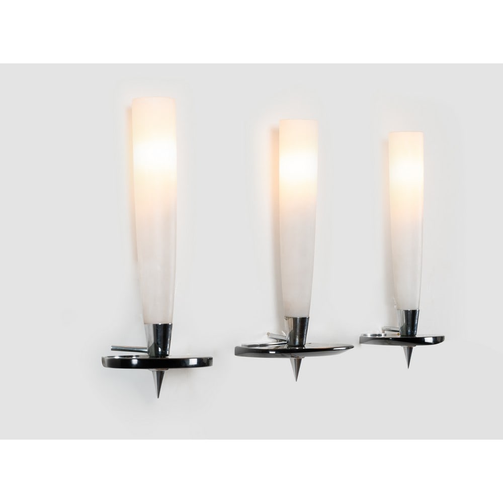 FONTANA ARTE (Attr.le), Tre lampade da parete (1 of 1)