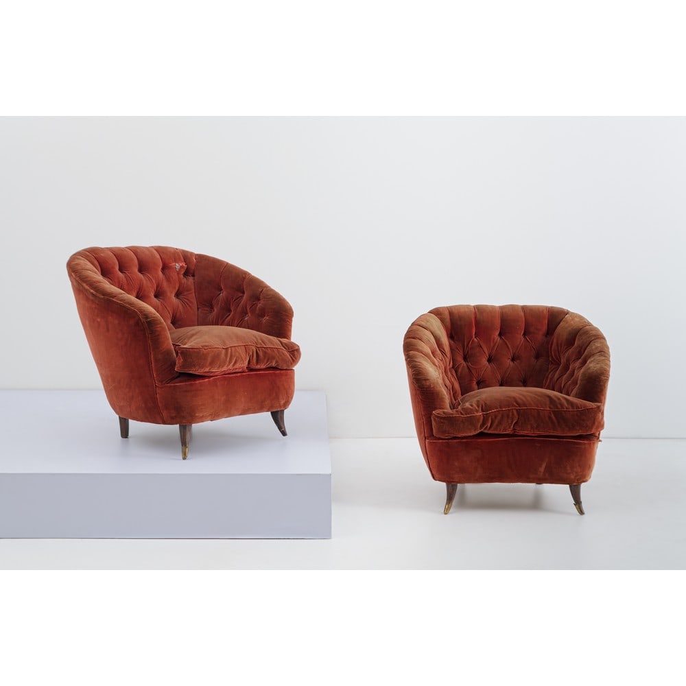 GIO PONTI (Attr.le), Coppia di poltrone (1 of 1)