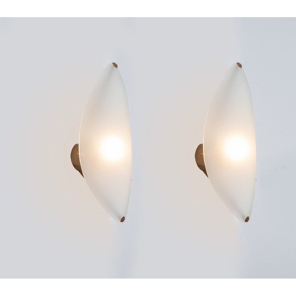 MAX INGRAND, Rara coppia di lampade da parete modello “2024” (1 of 3)