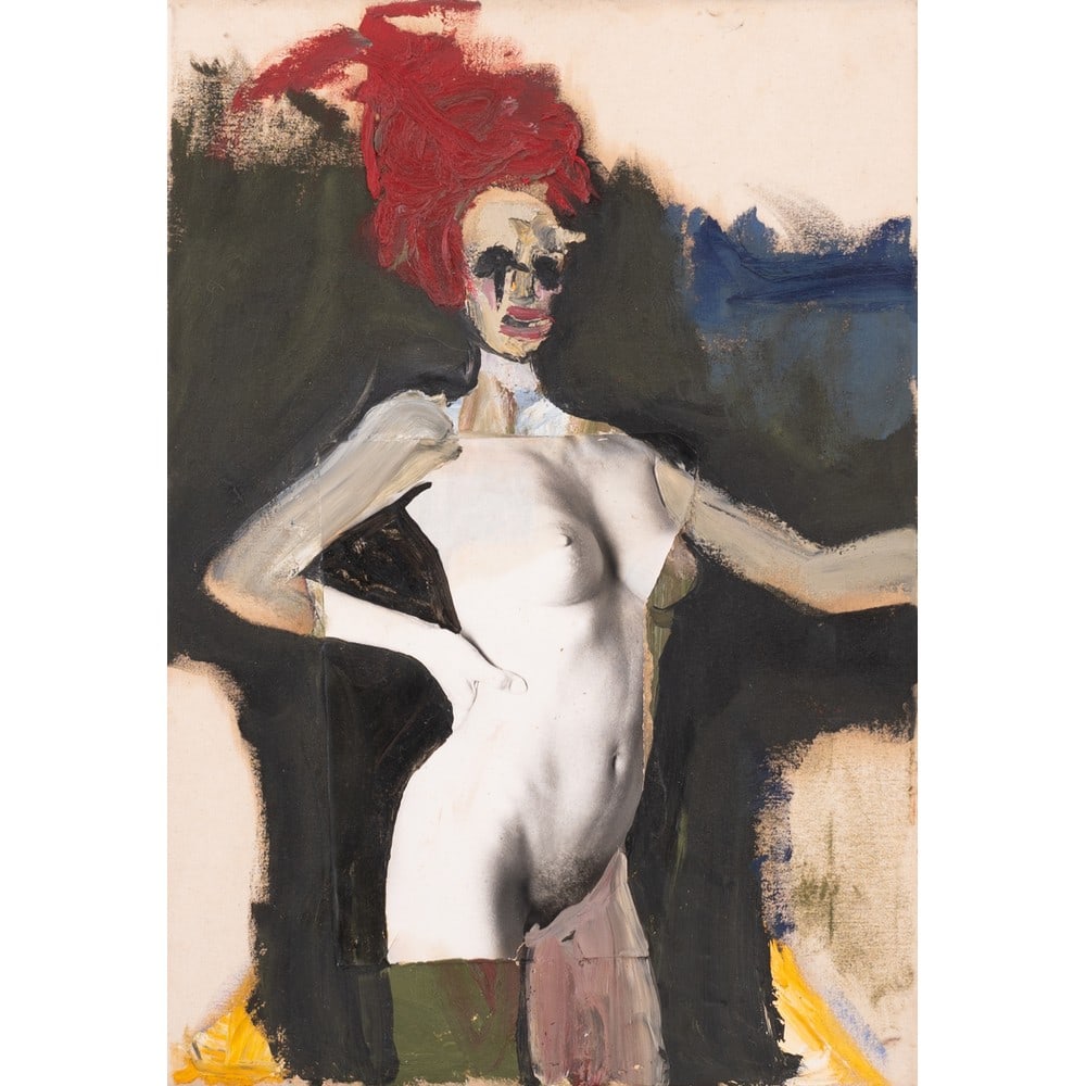 A. CUSUMANO, Studio di nudo, Olio e applicazione su tela (1 of 2)