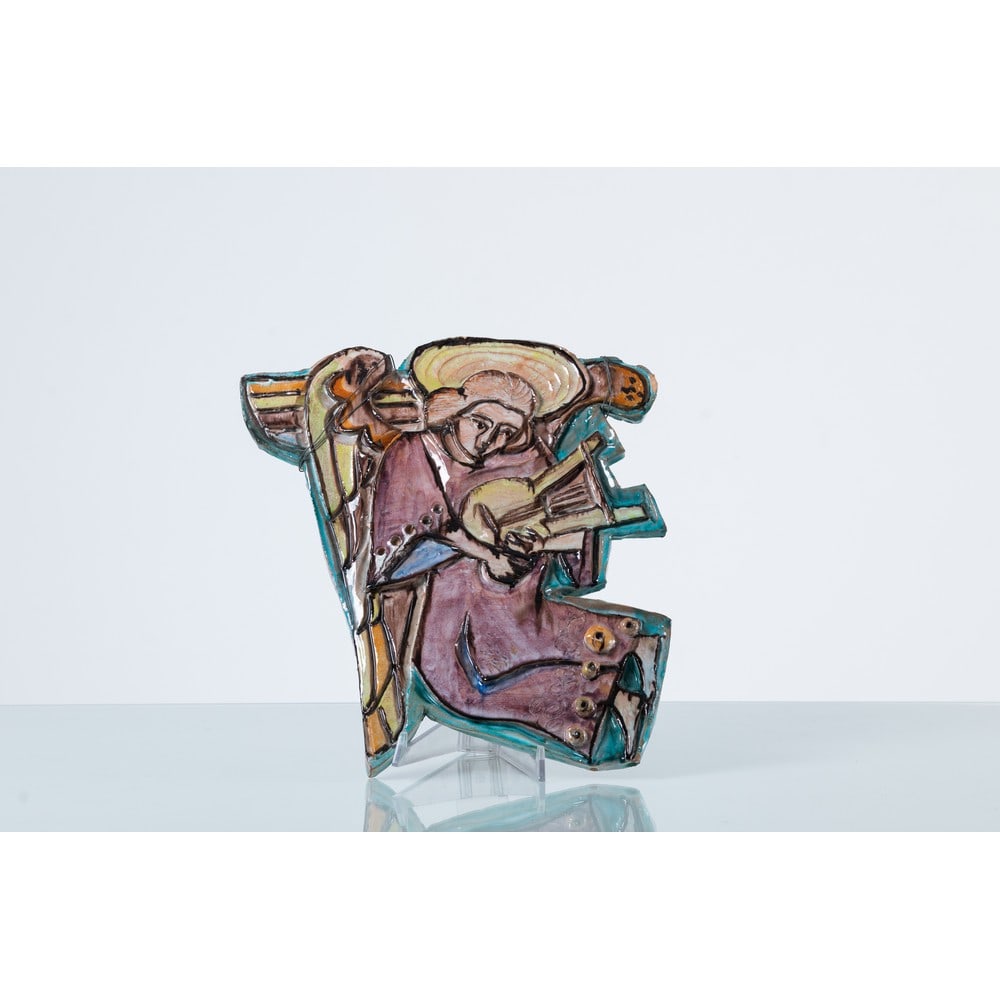 GIOVANNI DE SIMONE (Attr.le), Placca in ceramica smaltata (1 of 1)