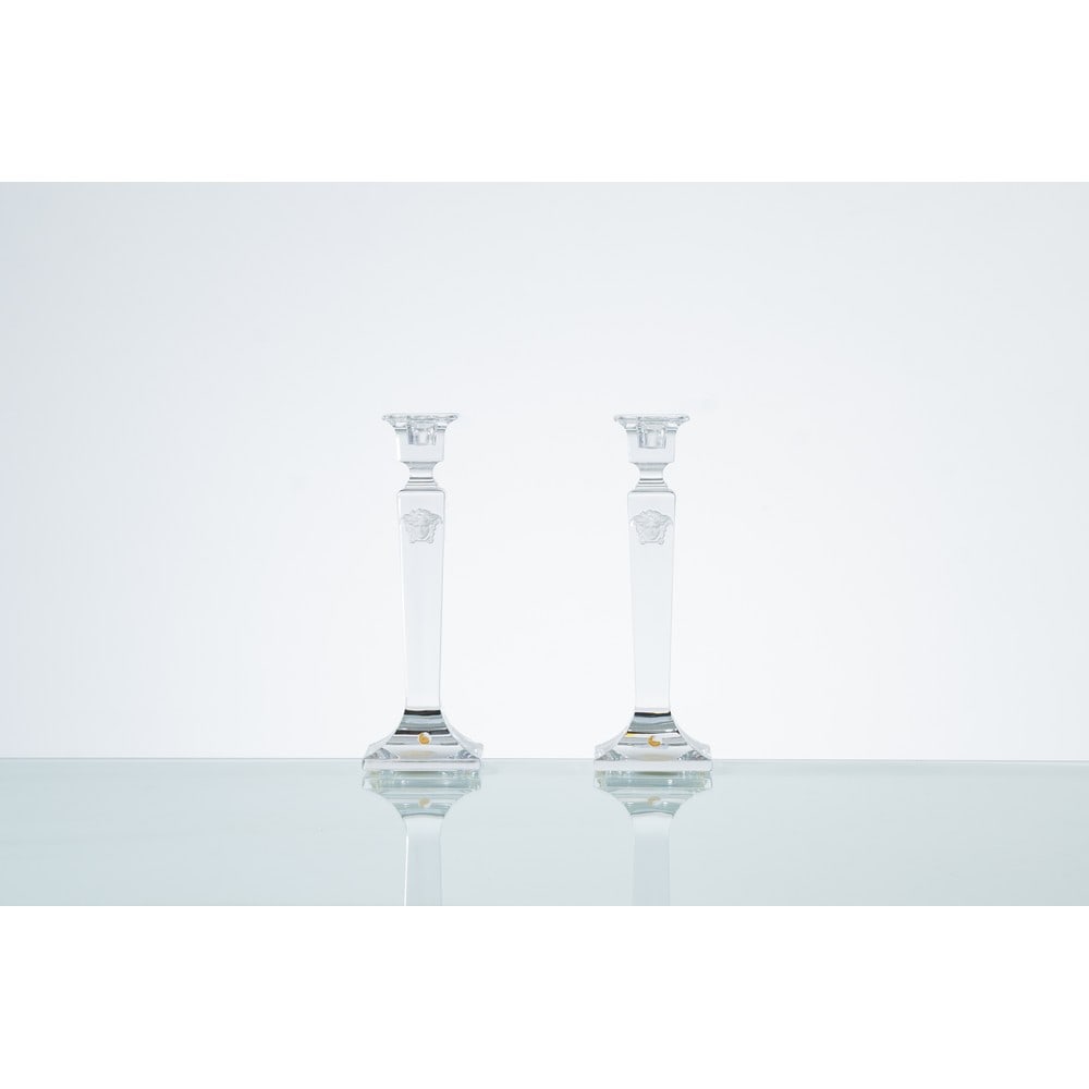 GIANNI VERSACE, Coppia di monocera in cristallo (1 of 1)