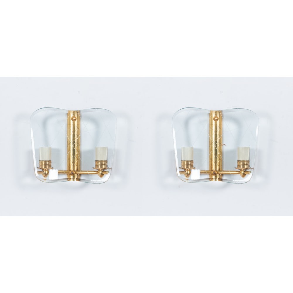 PIETRO CHIESA (Attr.le), Coppia di lampade da parete (1 of 1)