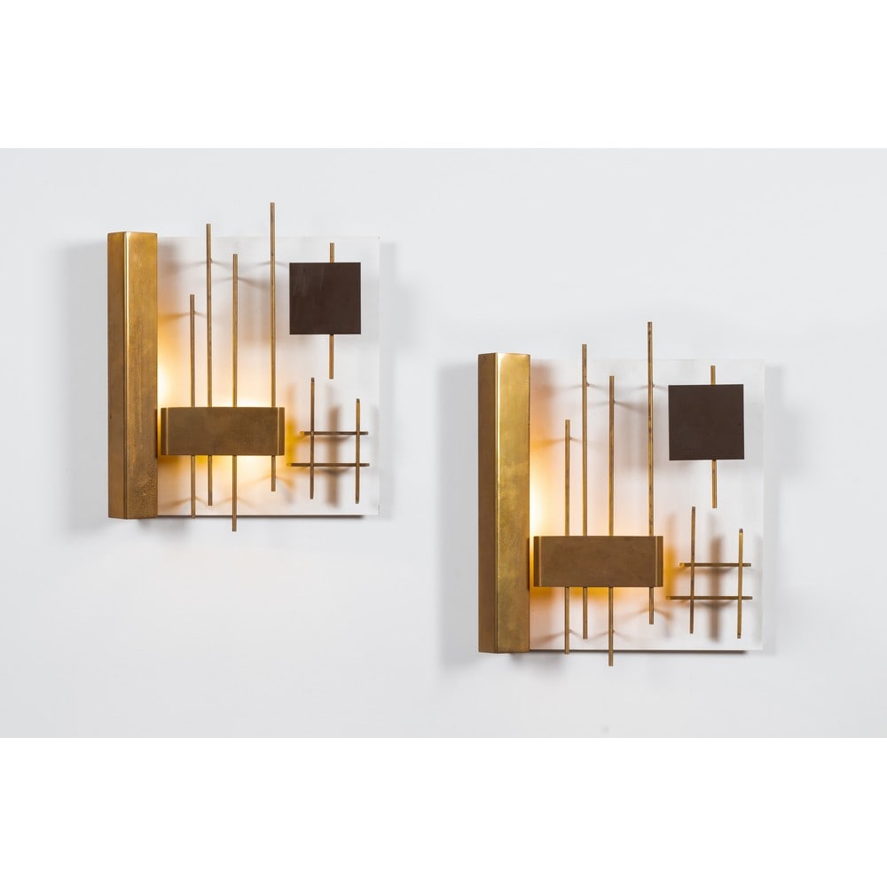 GIO PONTI, Coppia di lampade da parete modello “575” (1 of 2)