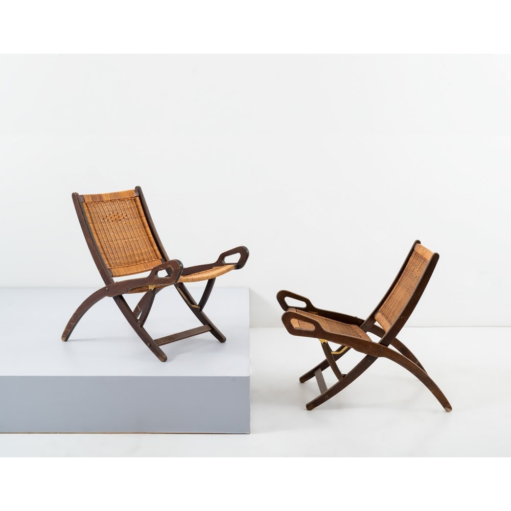 GIO PONTI, Coppia di sedie modello "Ninfea" (1 of 1)