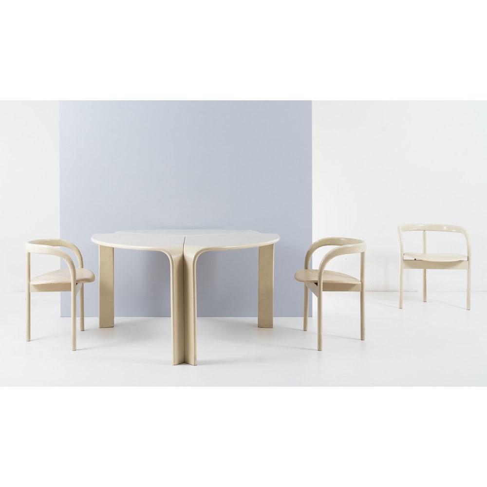 GIUSEPPE  OFFREDI, Tavolo da pranzo e tre sedie (1 of 1)