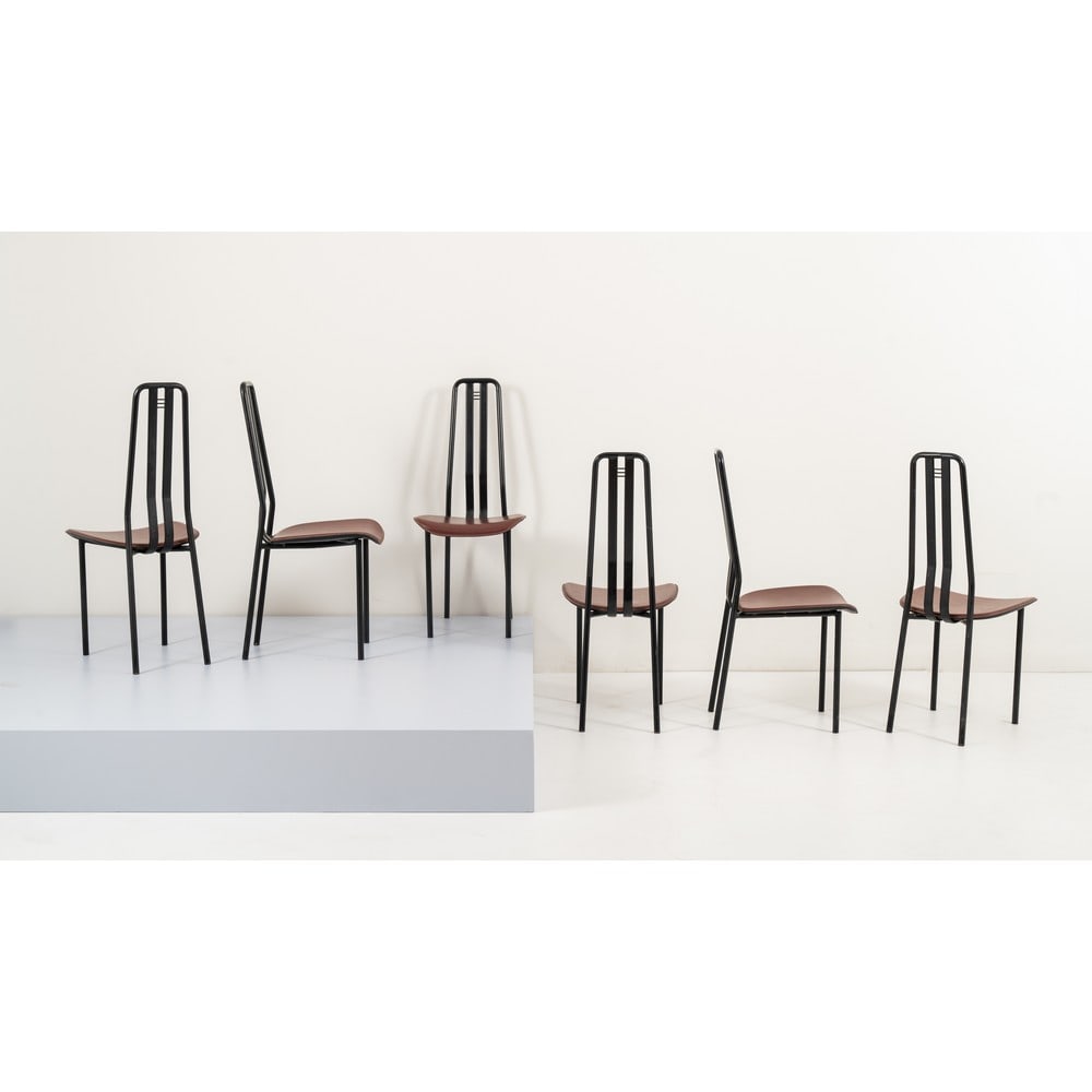 GIORGIO CATTELAN, Sei sedie modello "Cattedral 100" (1 of 1)