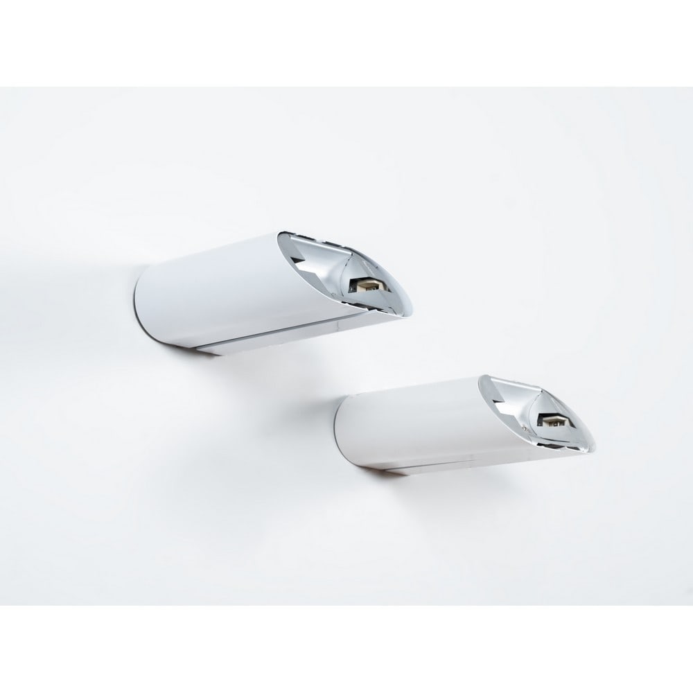 GIANFRANCO FRATTINI, Coppia lampade da parete mod. 'Megaron' (1 of 1)