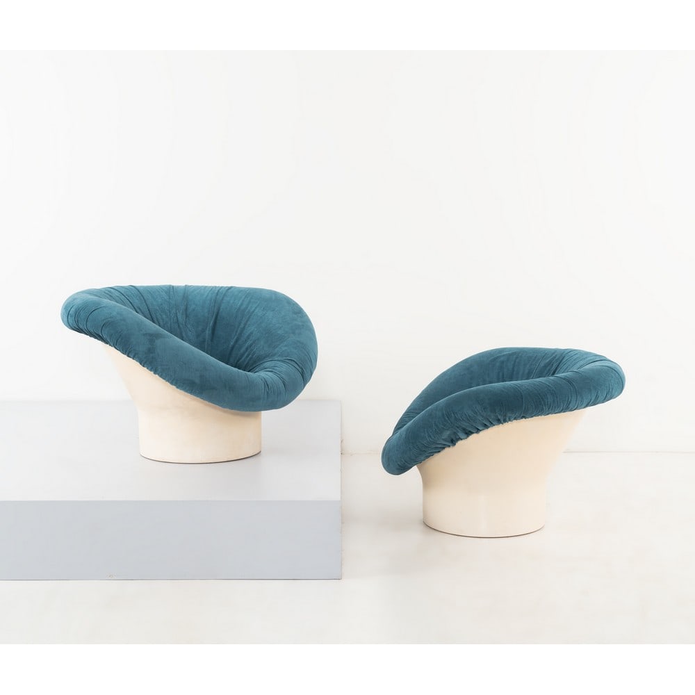 LENNART BENDER (Attr.le), Coppia di poltrone modello “Korkus” (1 of 1)