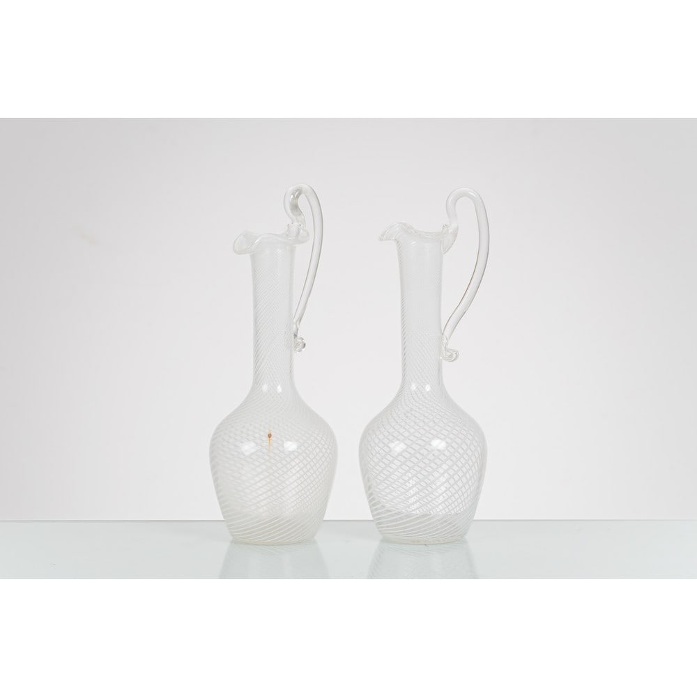 VENINI, Coppia di caraffe in vetro (1 of 1)