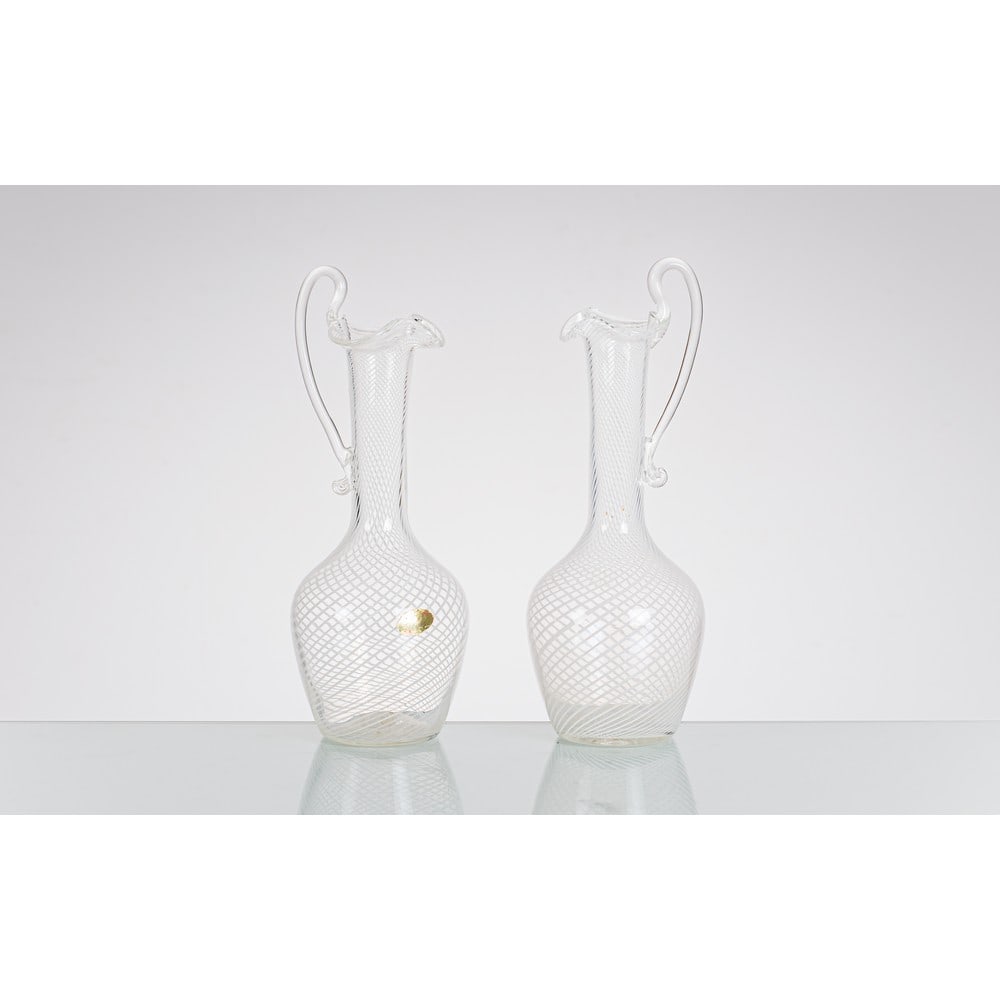 VENINI (Attr.le), Coppia di caraffe in vetro (1 of 1)