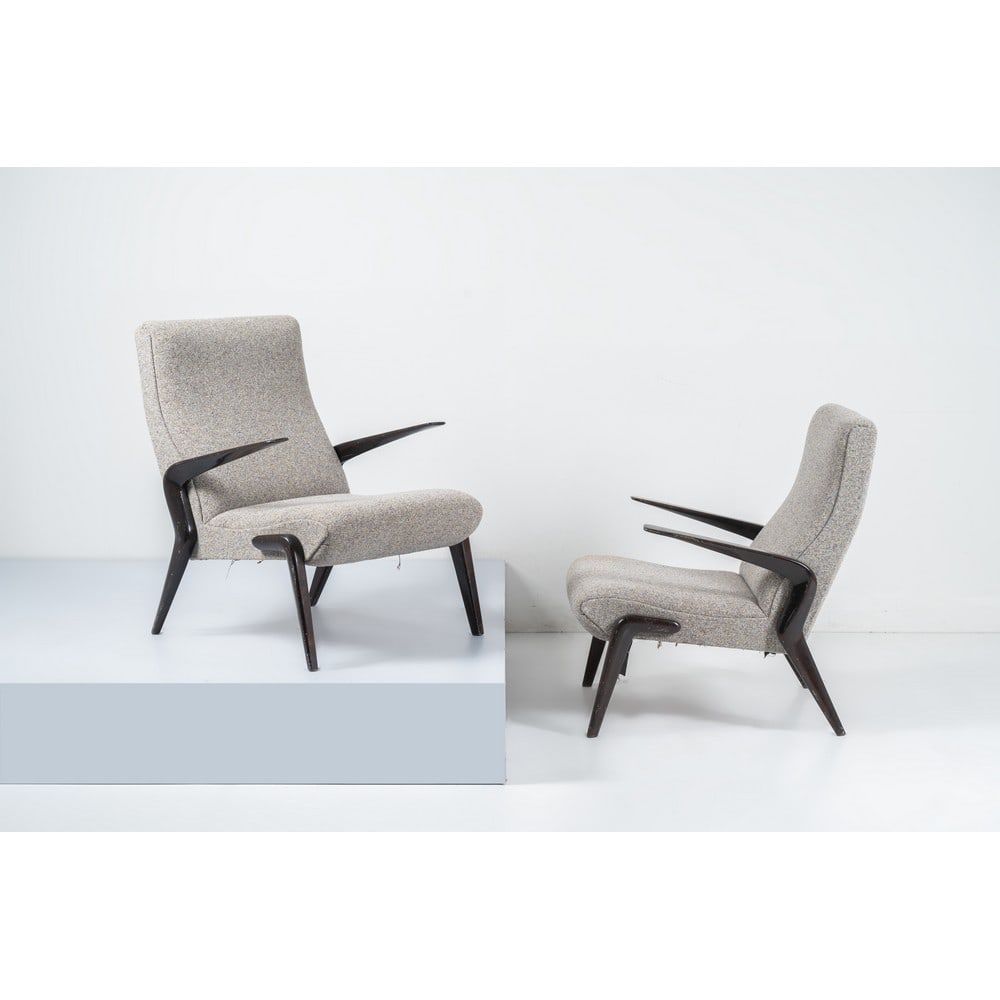 OSVALDO BORSANI, Coppia di poltrone modello “P71” (1 of 1)