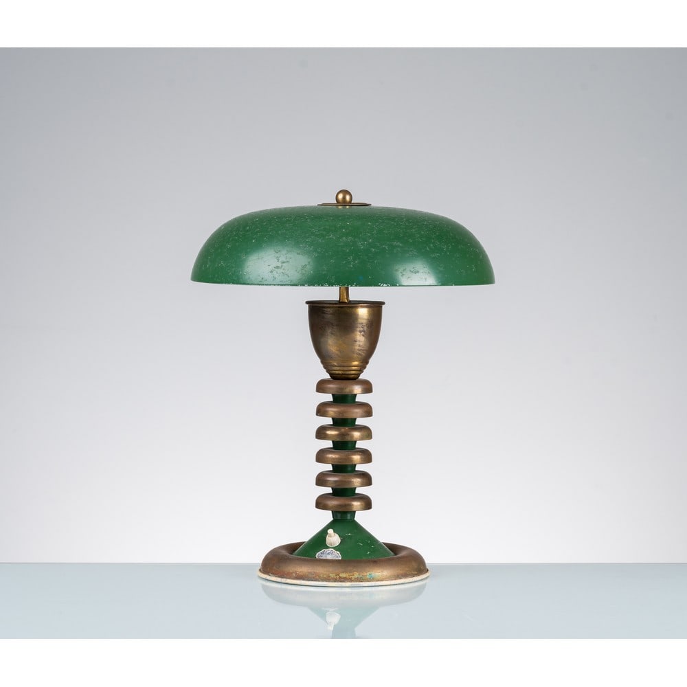 PRODUZIONE ITALIANA 1940 ca., Lampada ministeriale da tavolo (1 of 2)