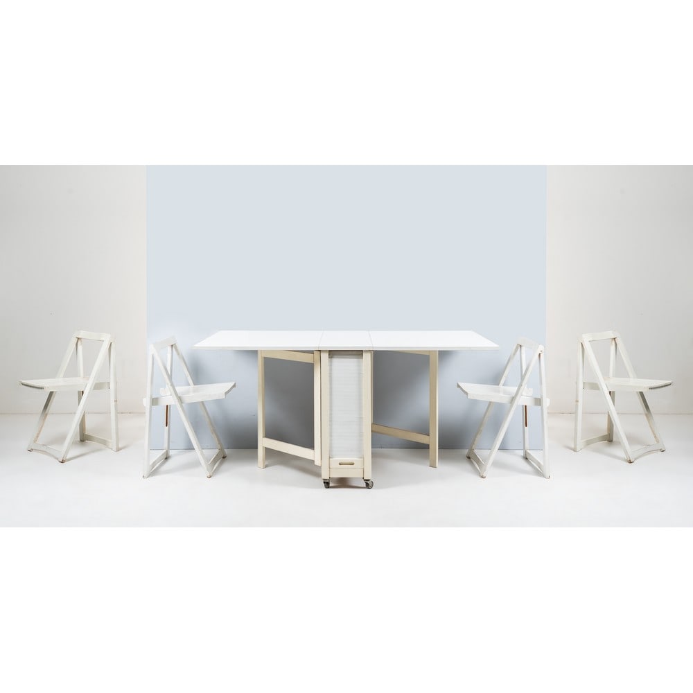 ALDO JACOBER E PIERANGELA D’ANIELLO, Tavolo e quattro sedie (1 of 1)