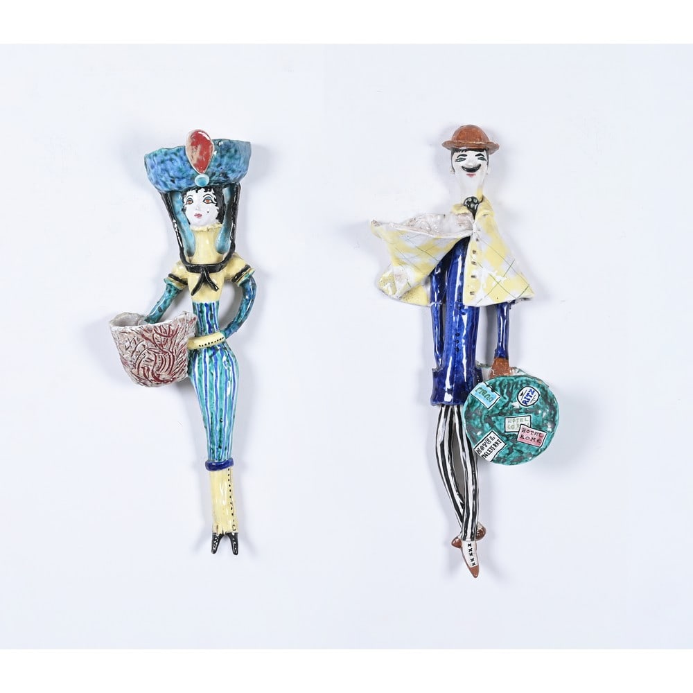 CERAMICA LA MUSA, Due lampade da parete (da elettrificare) (1 of 1)