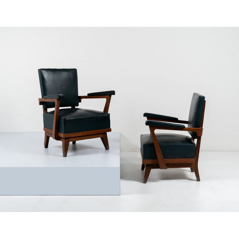 PRODUZIONE BELGA 1940 ca., Coppia di poltrone (1 of 1)