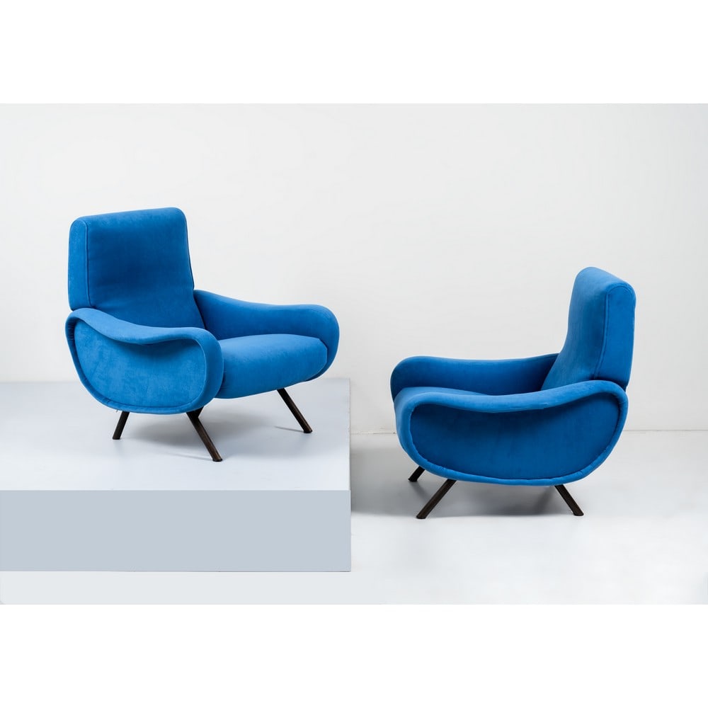 MARCO ZANUSO (Attr.), Coppia di poltrone modello “Lady” (1 of 2)