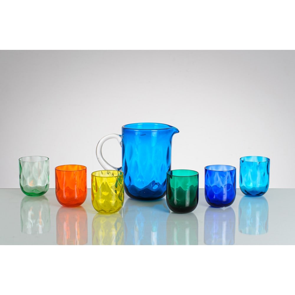 VENINI, Brocca e sei bicchieri in vetro (1 of 1)