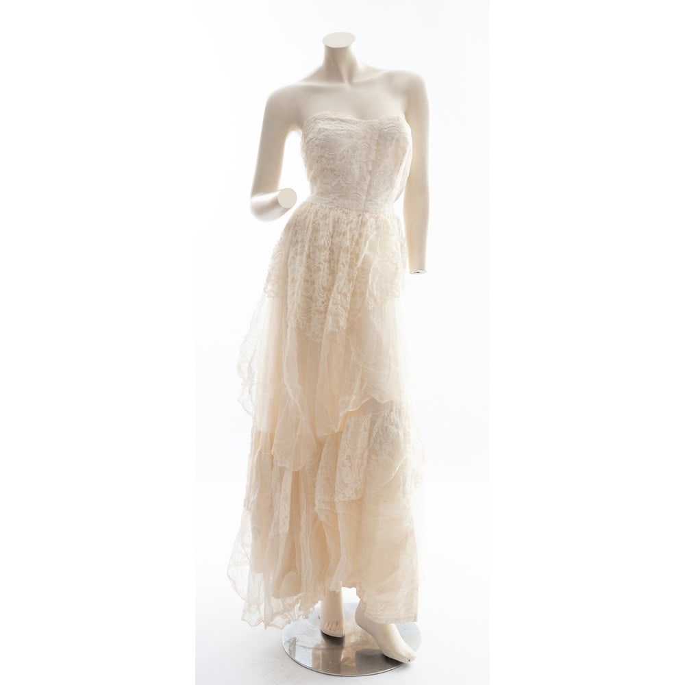 SARTORIA ITALIANA 1950 ca.,Abito sartoriale in pizzo e toulle (1 of 1)