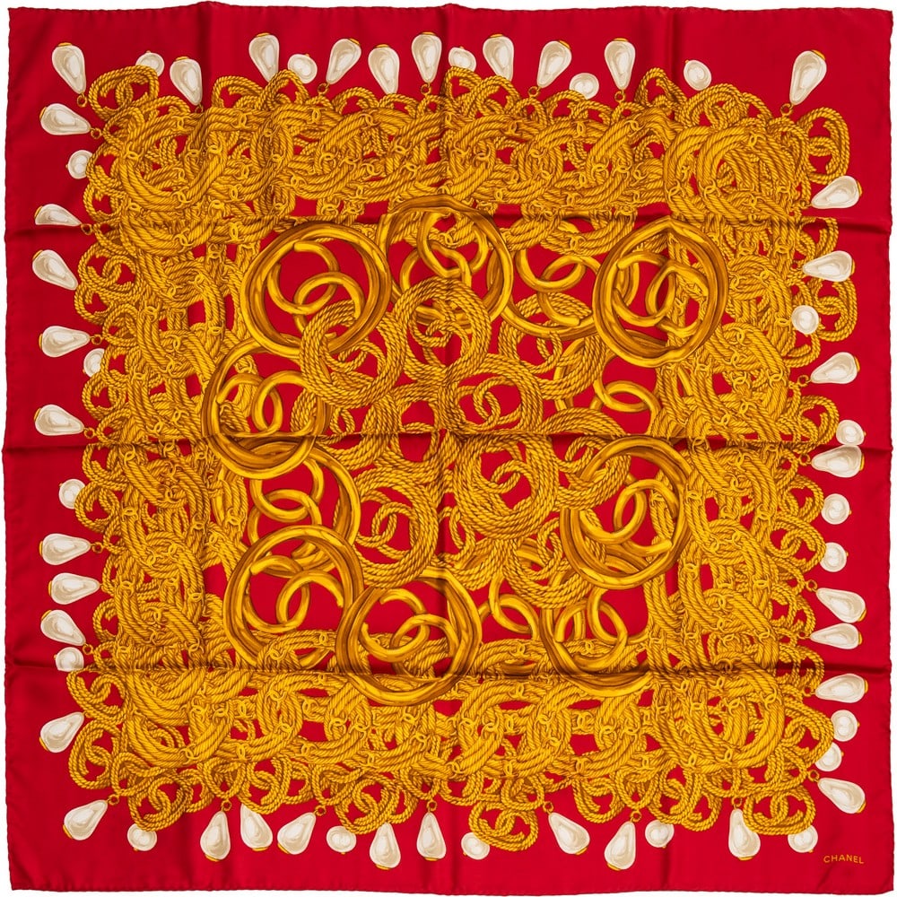 CHANEL, Foulard in pura seta (1 of 1)