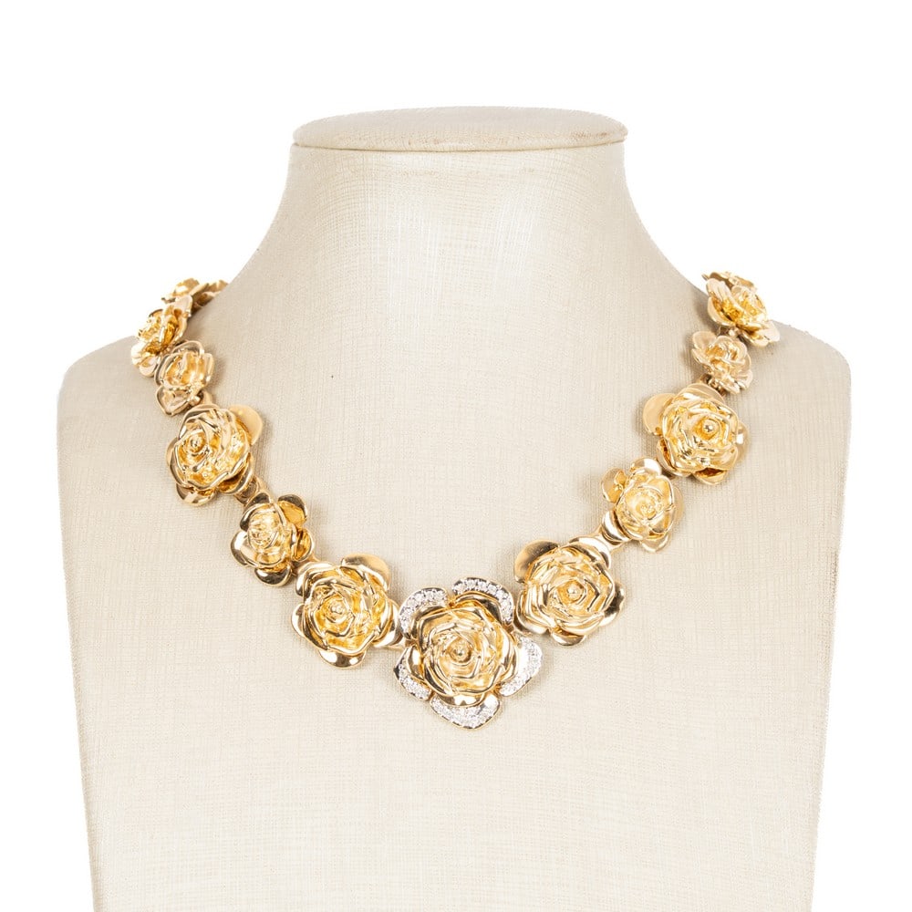 YVES SAINT LAUREN,T Collana con montatura in metallo (1 of 2)