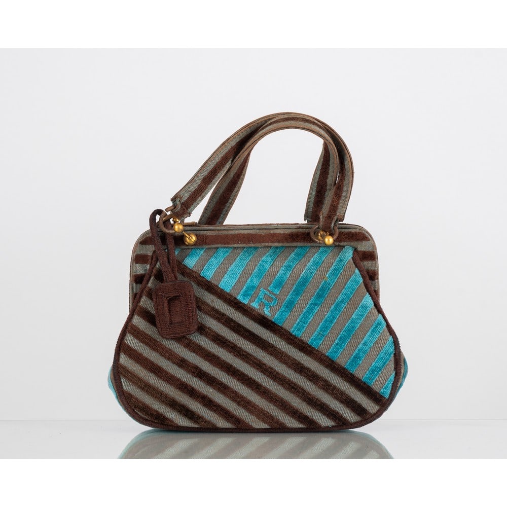 ROBERTA DI CAMERINO, Borsa a mano in velluto (1 of 1)