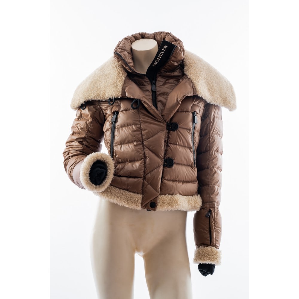MONCLER, Piumino marrone in piume d’oca (1 of 1)