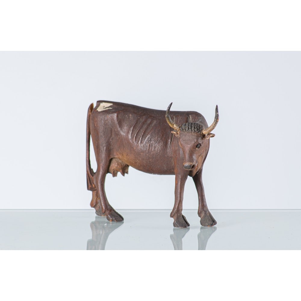 MANIFATTURA SICILIANA DEL XIX SECOLO, Scultura ''Mucca'' (1 of 1)